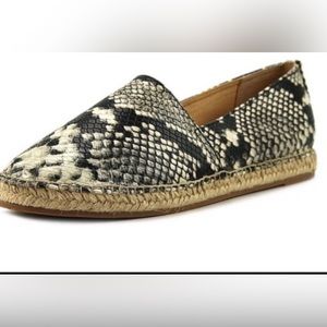 Sam Edelman Snakeskin Slip On Espadrille Flats Women’s size 8